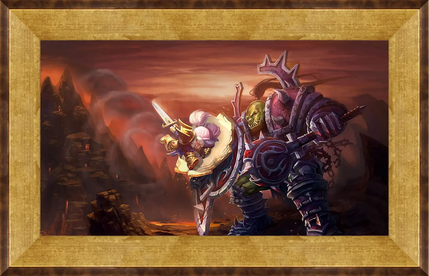 Картина в раме - world of warcraft, wow, orc
