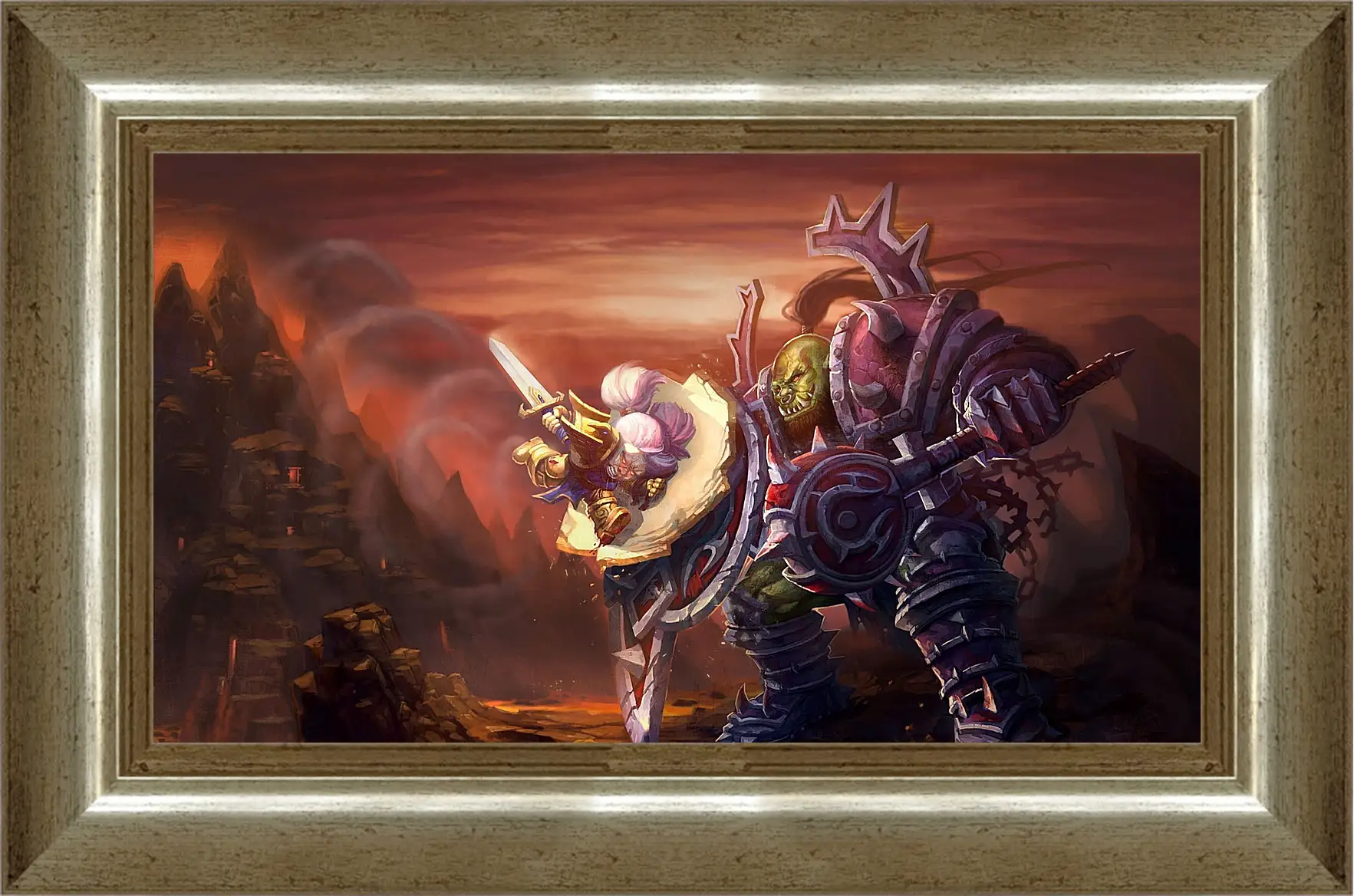 Картина в раме - world of warcraft, wow, orc
