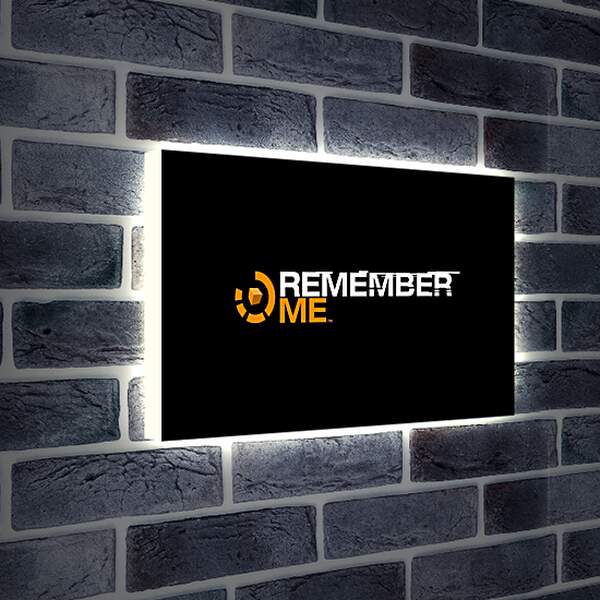 Лайтбокс световая панель - remember me, dontnod entertainment, futuristic game
