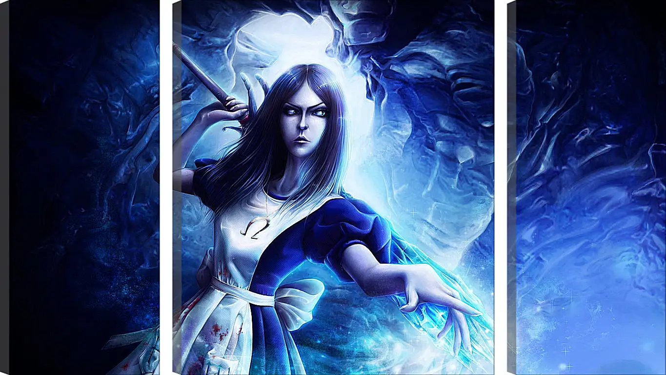 Модульная картина - alice madness returns, wand, crystal
