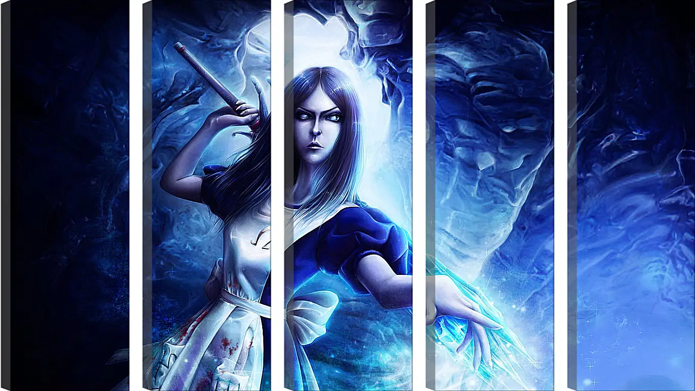 Модульная картина - alice madness returns, wand, crystal
