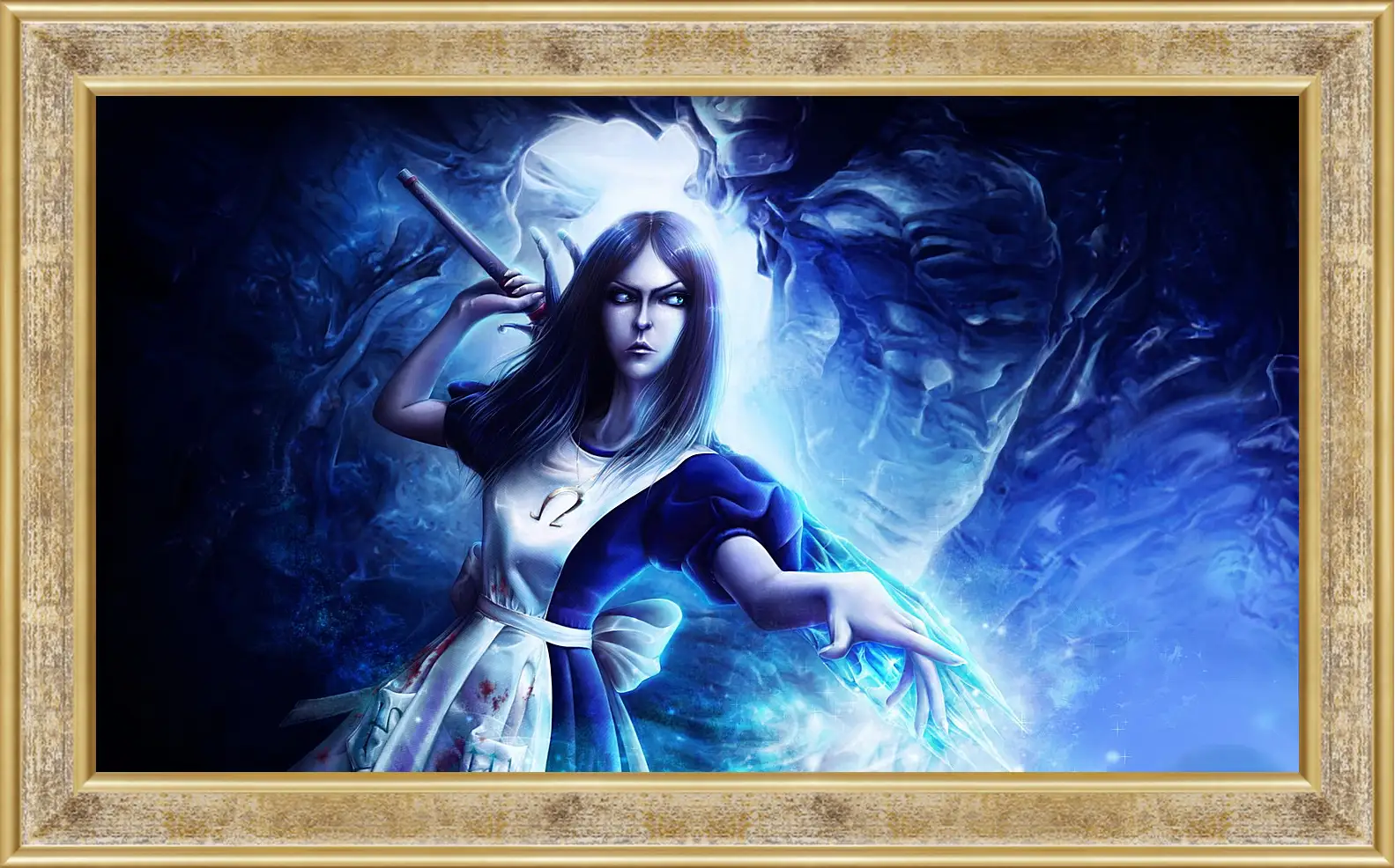 Картина в раме - alice madness returns, wand, crystal
