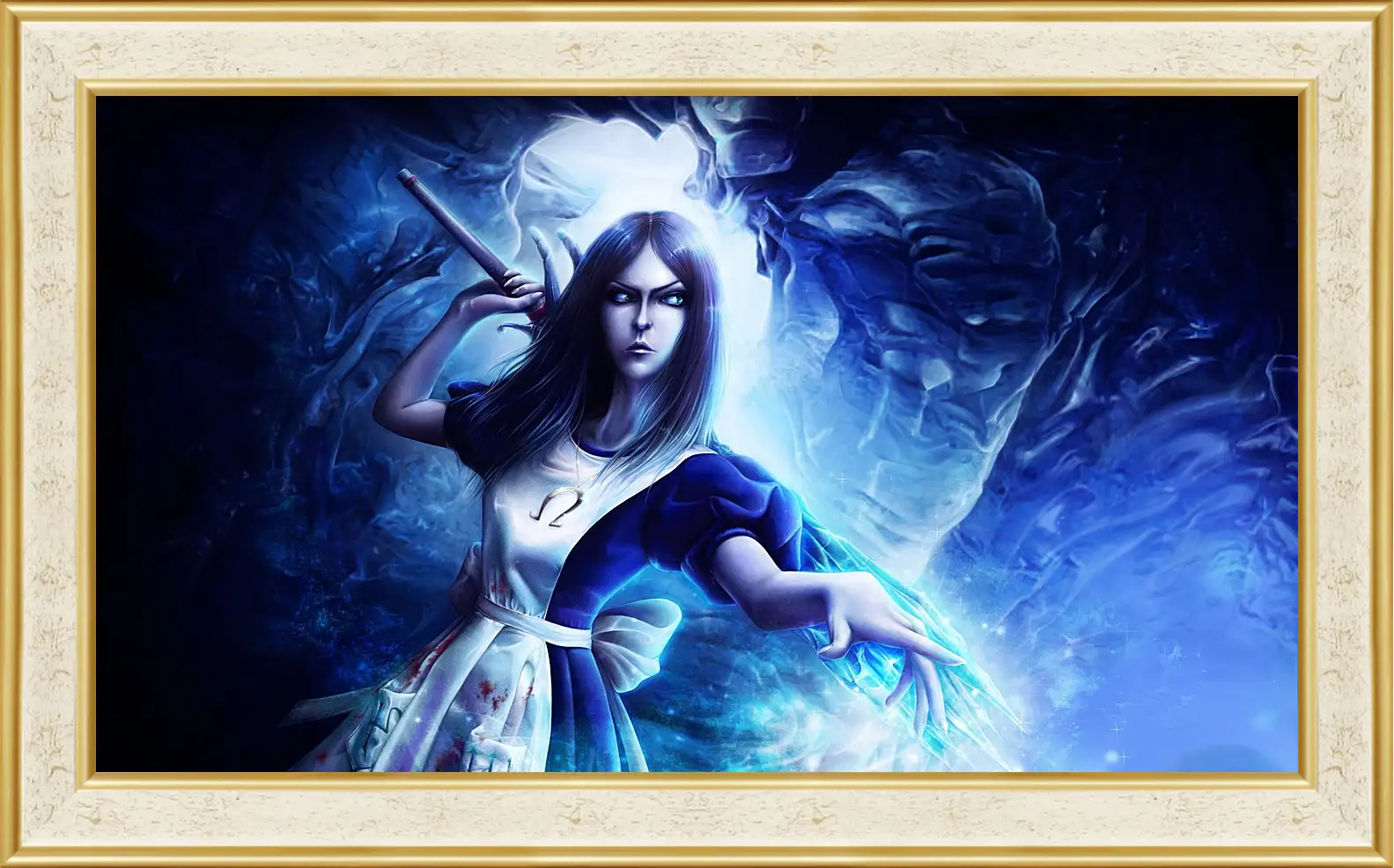 Картина в раме - alice madness returns, wand, crystal
