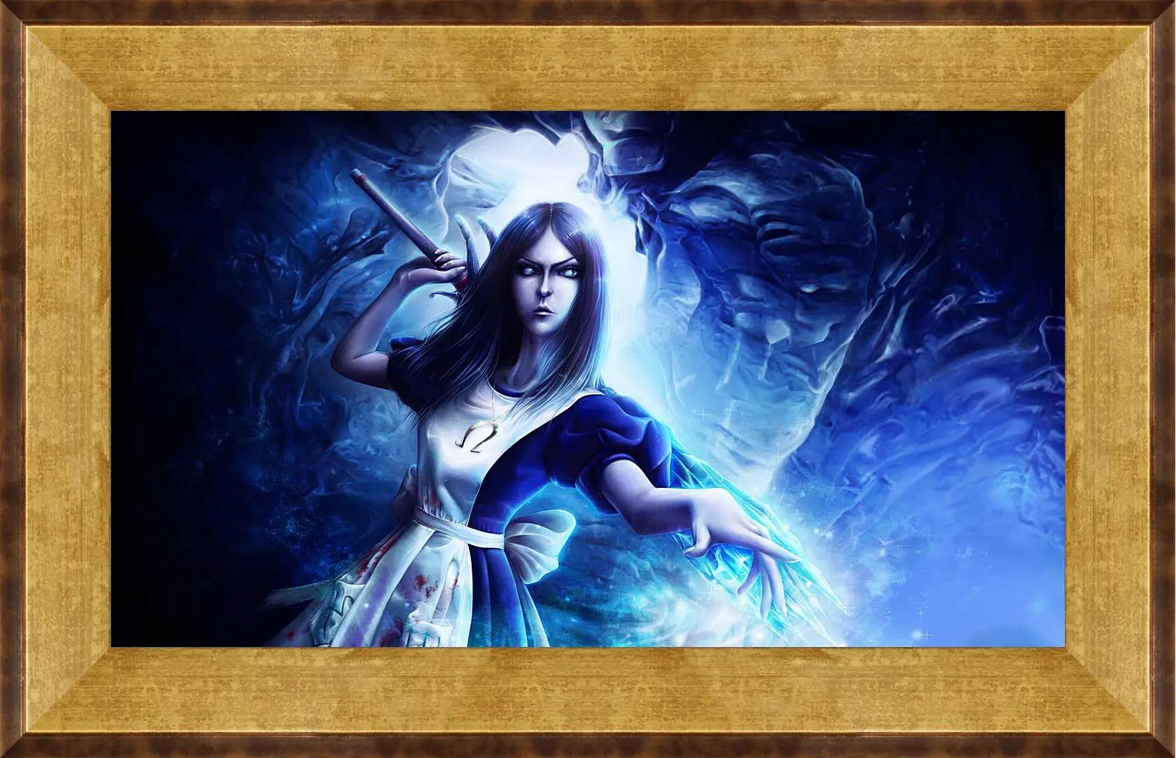 Картина в раме - alice madness returns, wand, crystal
