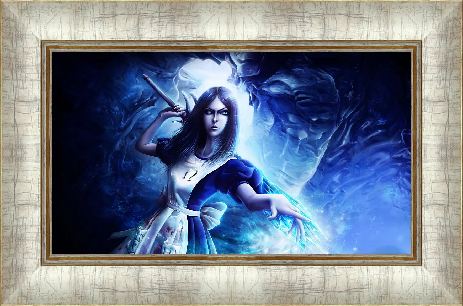 Картина в раме - alice madness returns, wand, crystal
