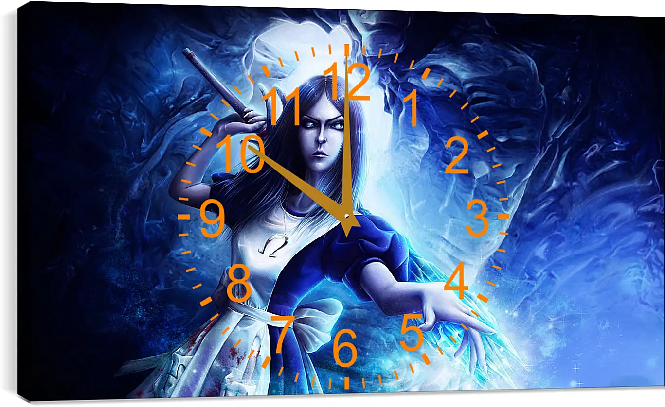Часы картина - alice madness returns, wand, crystal
