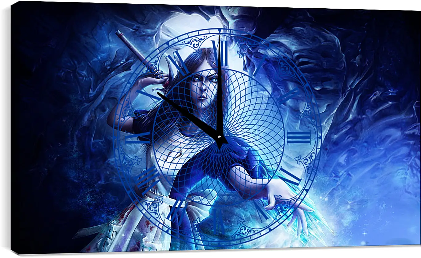 Часы картина - alice madness returns, wand, crystal
