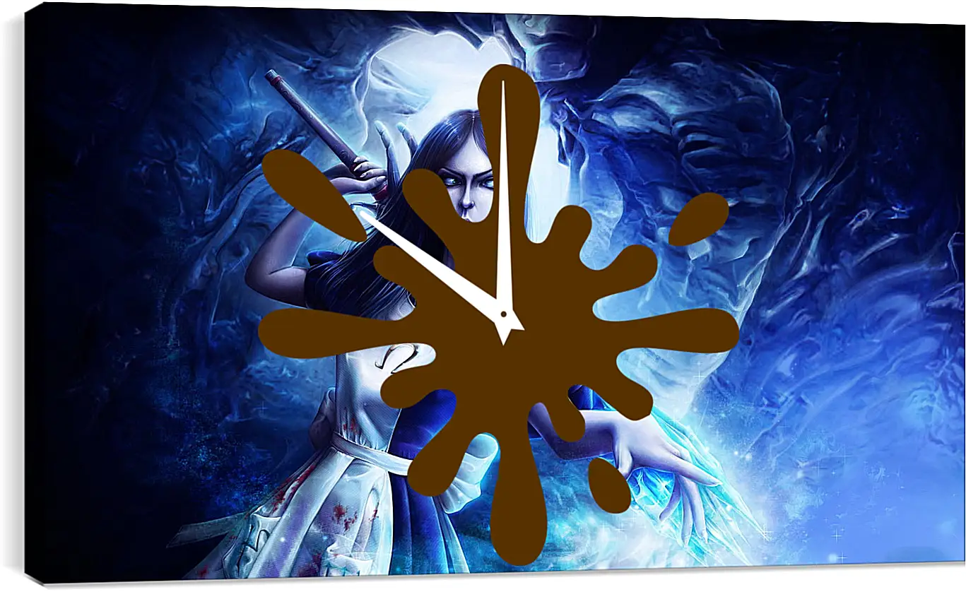 Часы картина - alice madness returns, wand, crystal
