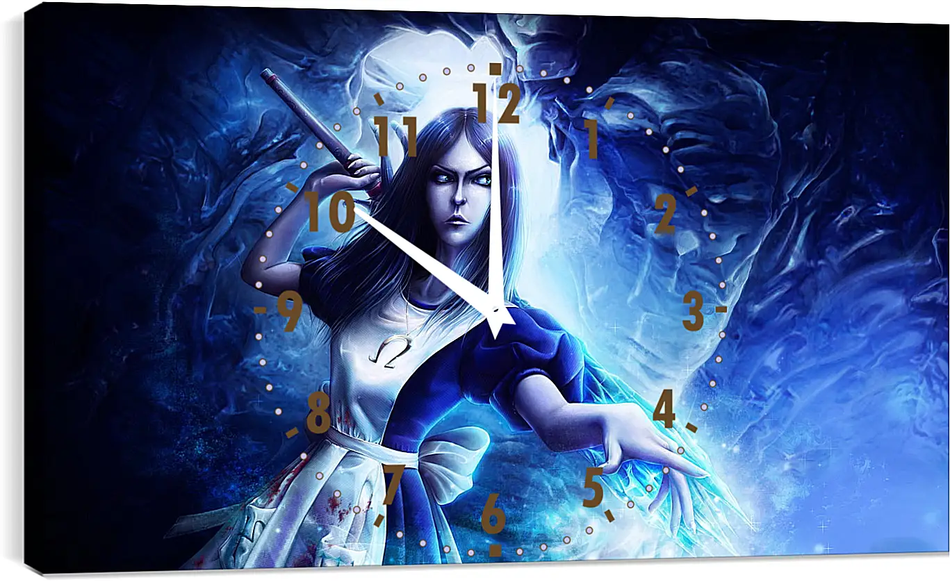 Часы картина - alice madness returns, wand, crystal
