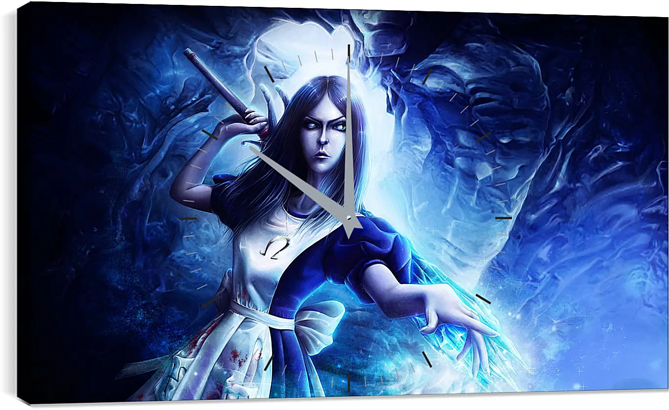 Часы картина - alice madness returns, wand, crystal
