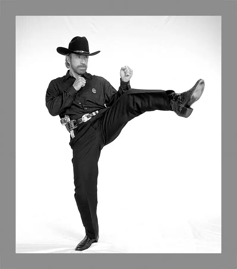 Картина в раме - Чак Норрис. Chuck Norris