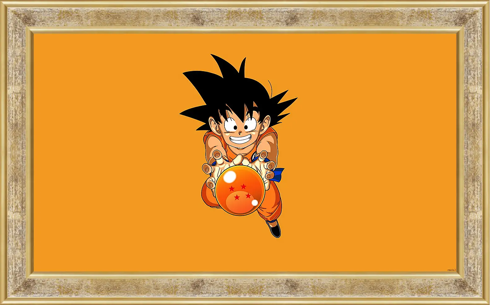 Картина в раме - goku nube voladora, nube voladora, dragon ball
