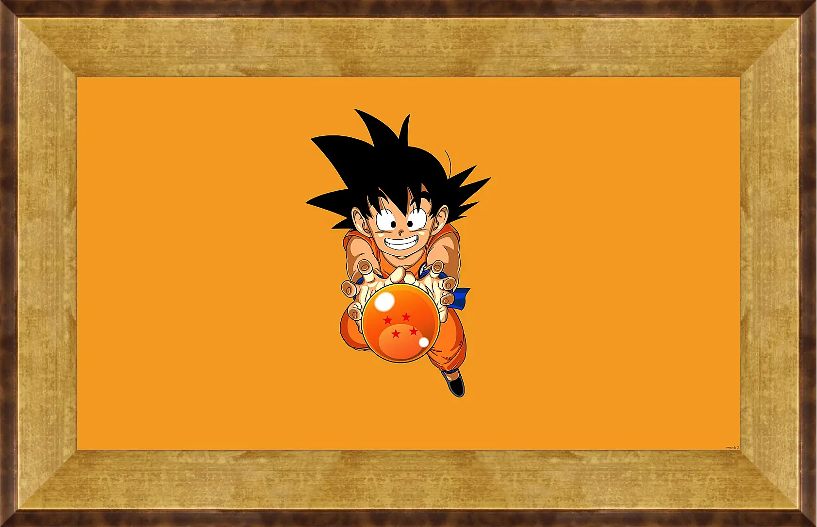 Картина в раме - goku nube voladora, nube voladora, dragon ball
