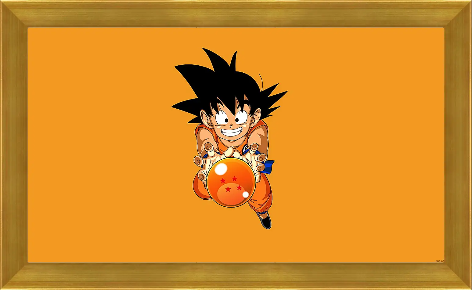 Картина в раме - goku nube voladora, nube voladora, dragon ball
