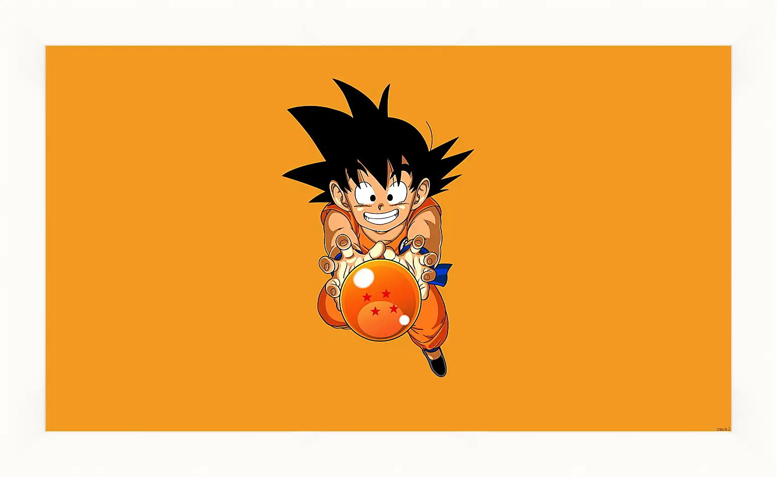 Картина в раме - goku nube voladora, nube voladora, dragon ball
