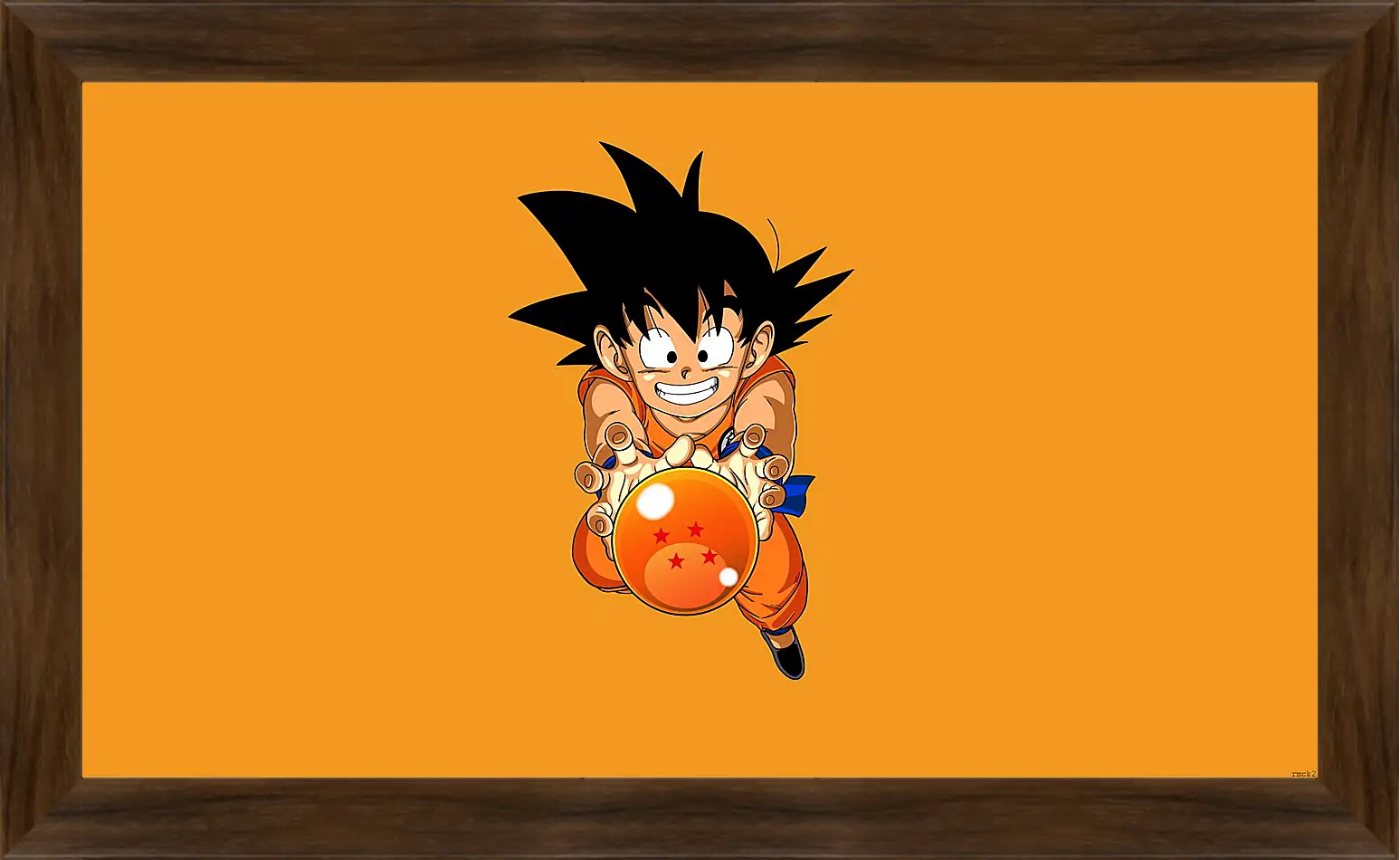 Картина в раме - goku nube voladora, nube voladora, dragon ball
