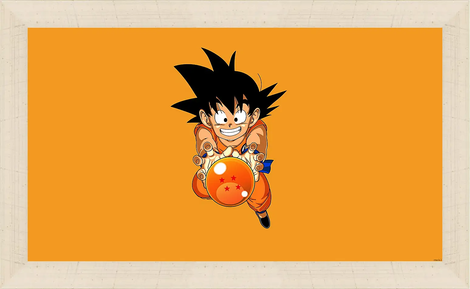 Картина в раме - goku nube voladora, nube voladora, dragon ball
