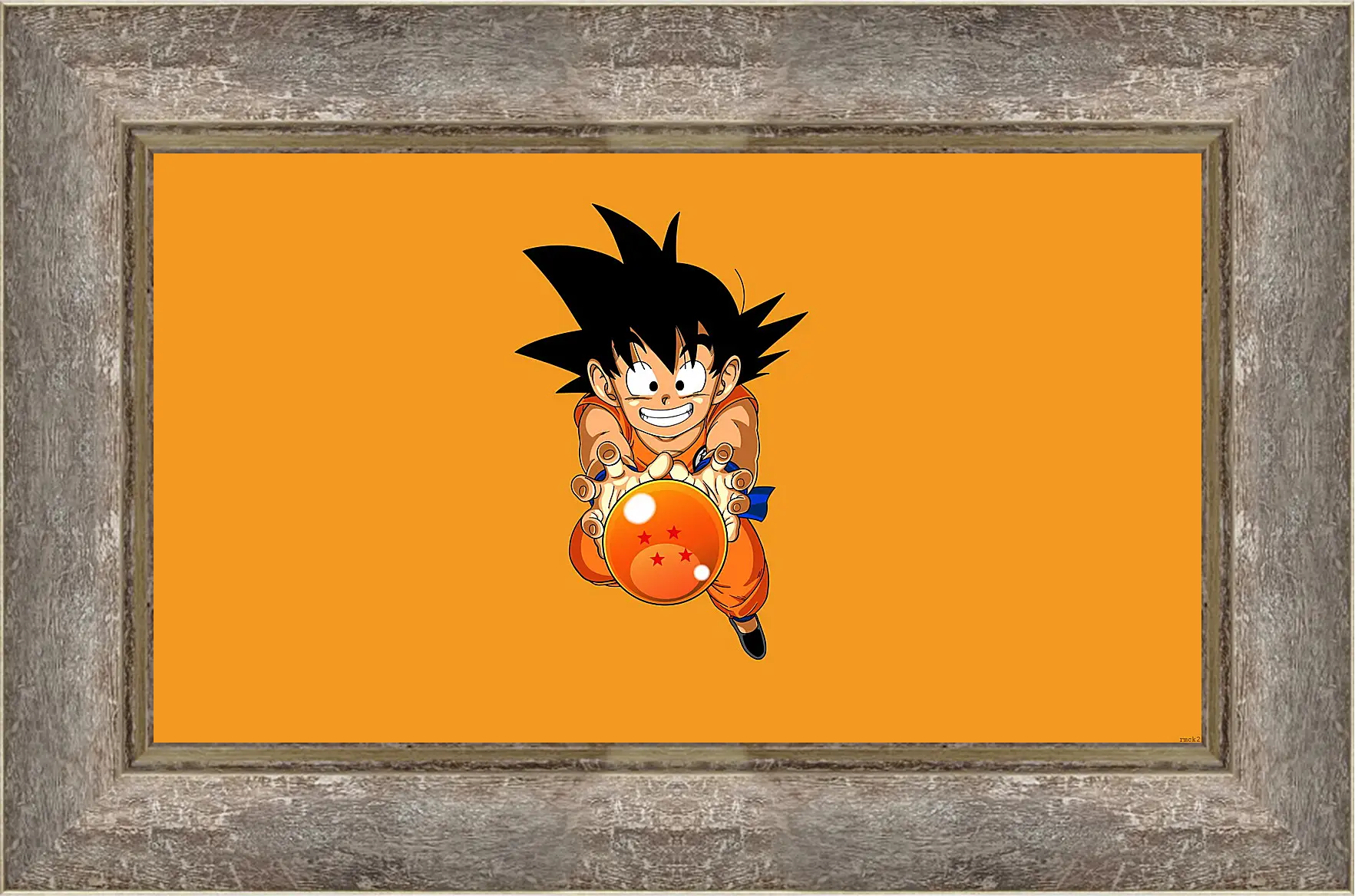 Картина в раме - goku nube voladora, nube voladora, dragon ball
