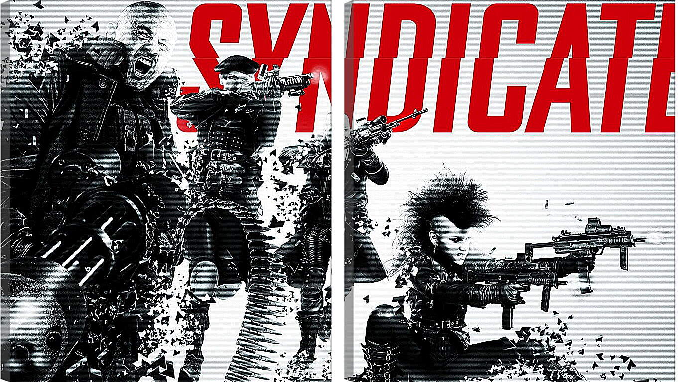 Модульная картина - syndicate, shooter, starbreeze studios
