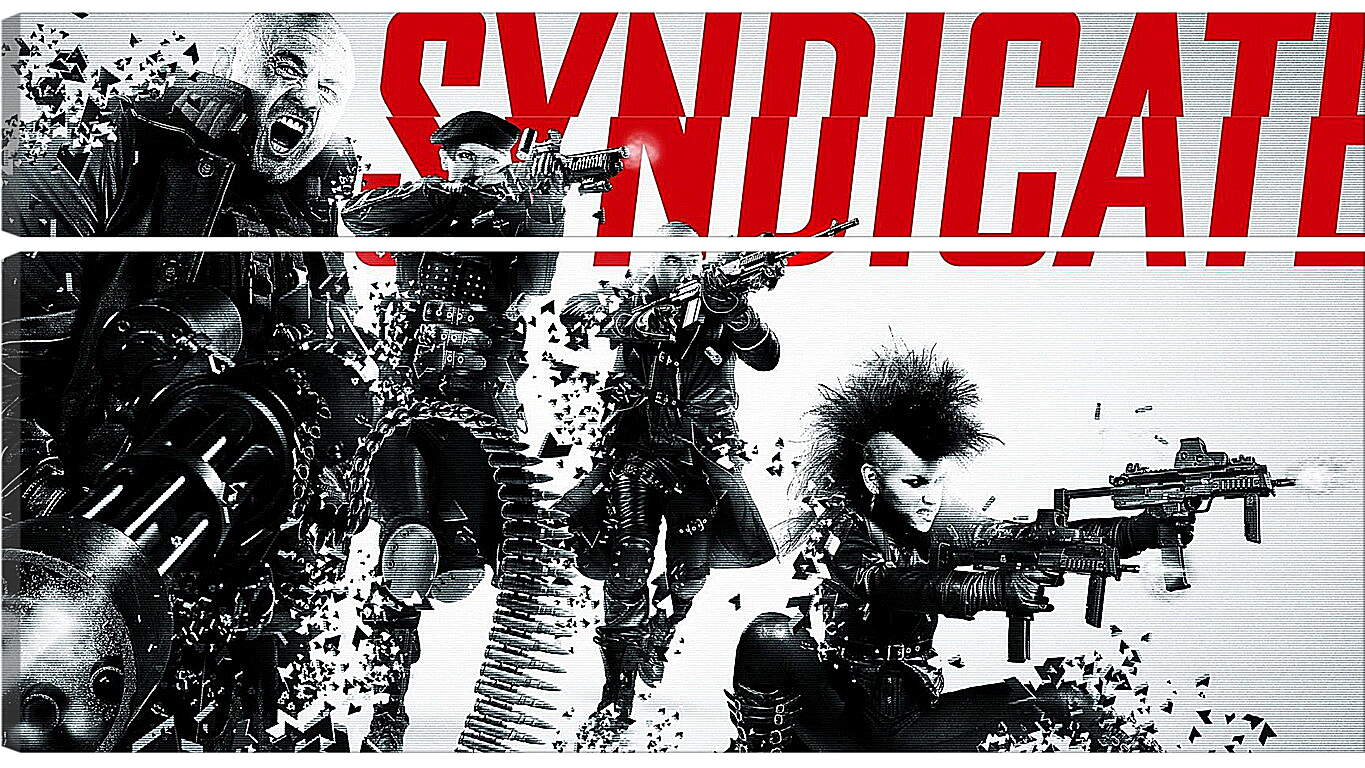 Модульная картина - syndicate, shooter, starbreeze studios
