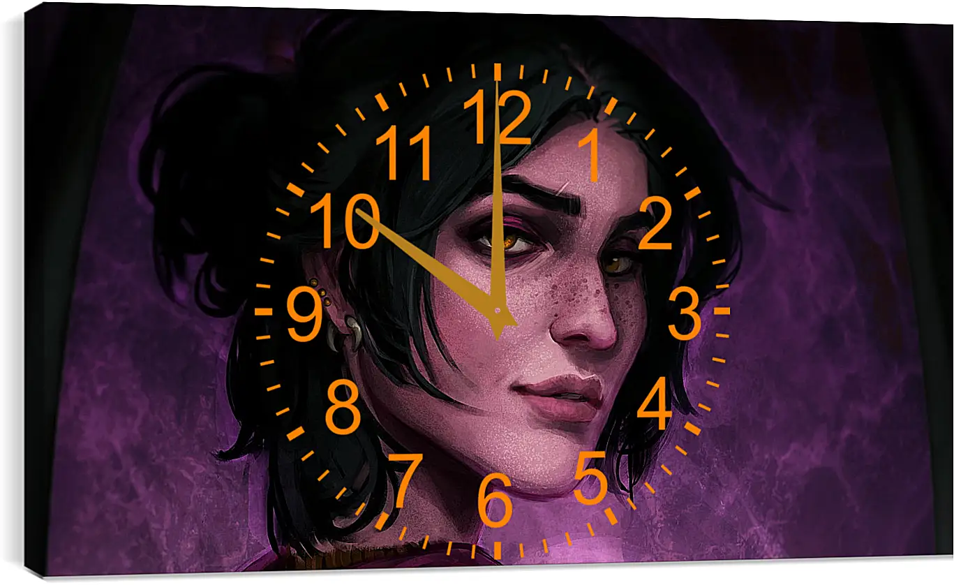 Часы картина - dragon age, girl, art
