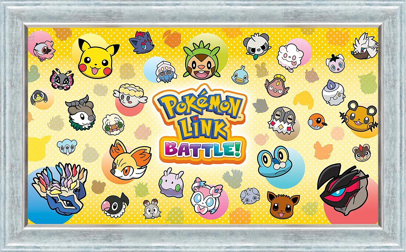 Картина в раме - pokemon battle trozei, puzzle, new
