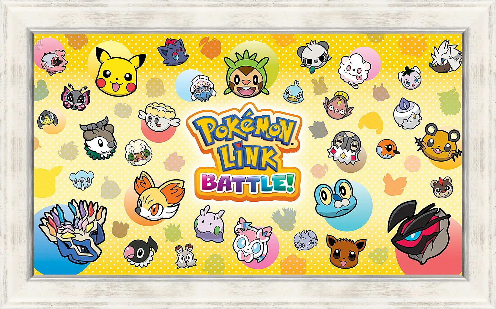 Картина в раме - pokemon battle trozei, puzzle, new
