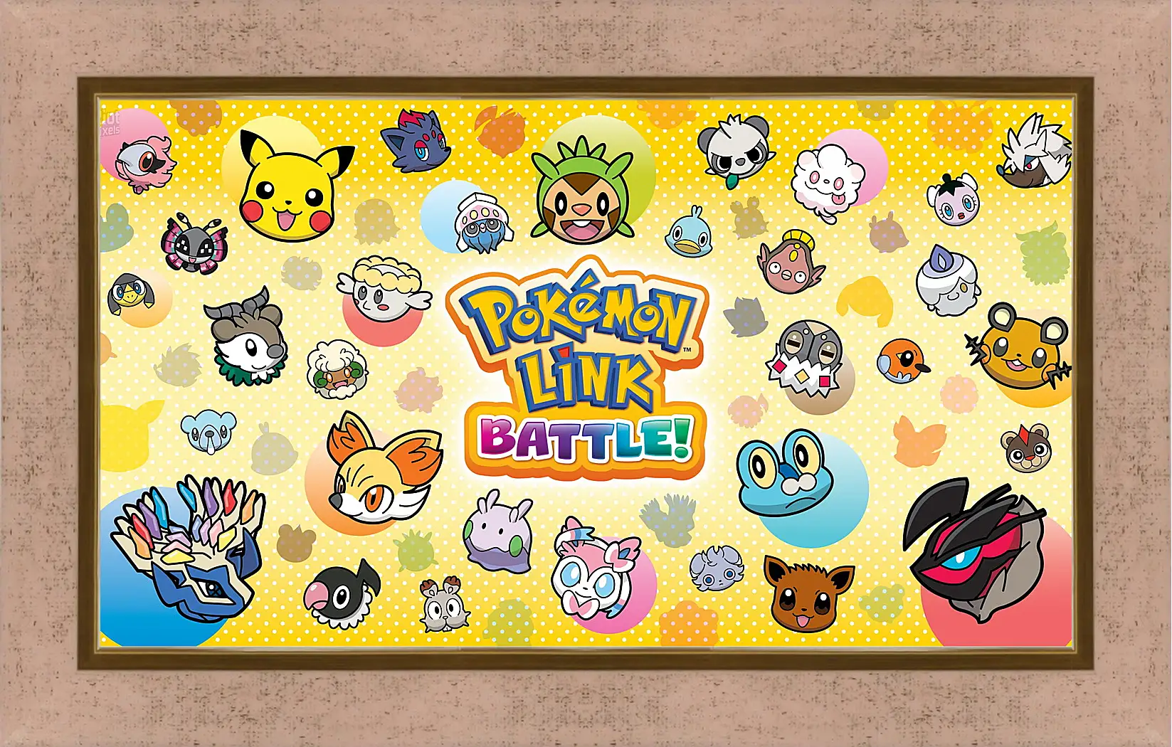 Картина в раме - pokemon battle trozei, puzzle, new
