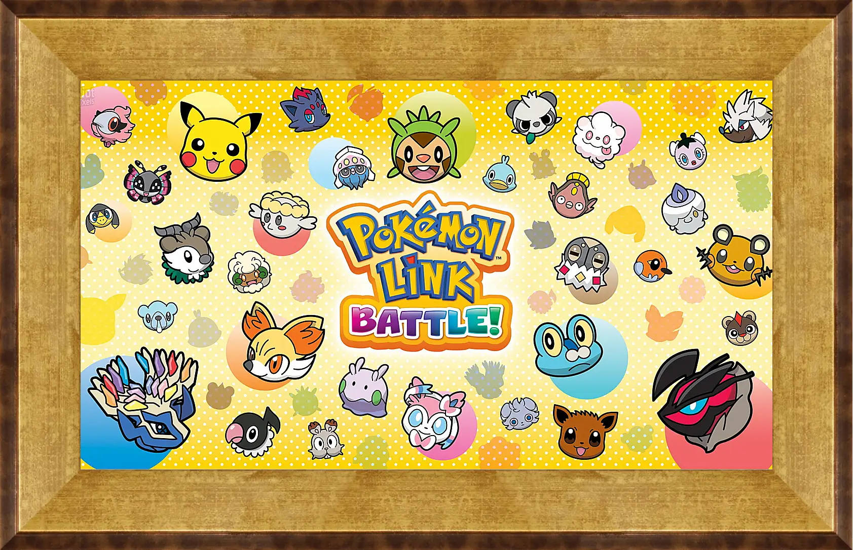 Картина в раме - pokemon battle trozei, puzzle, new
