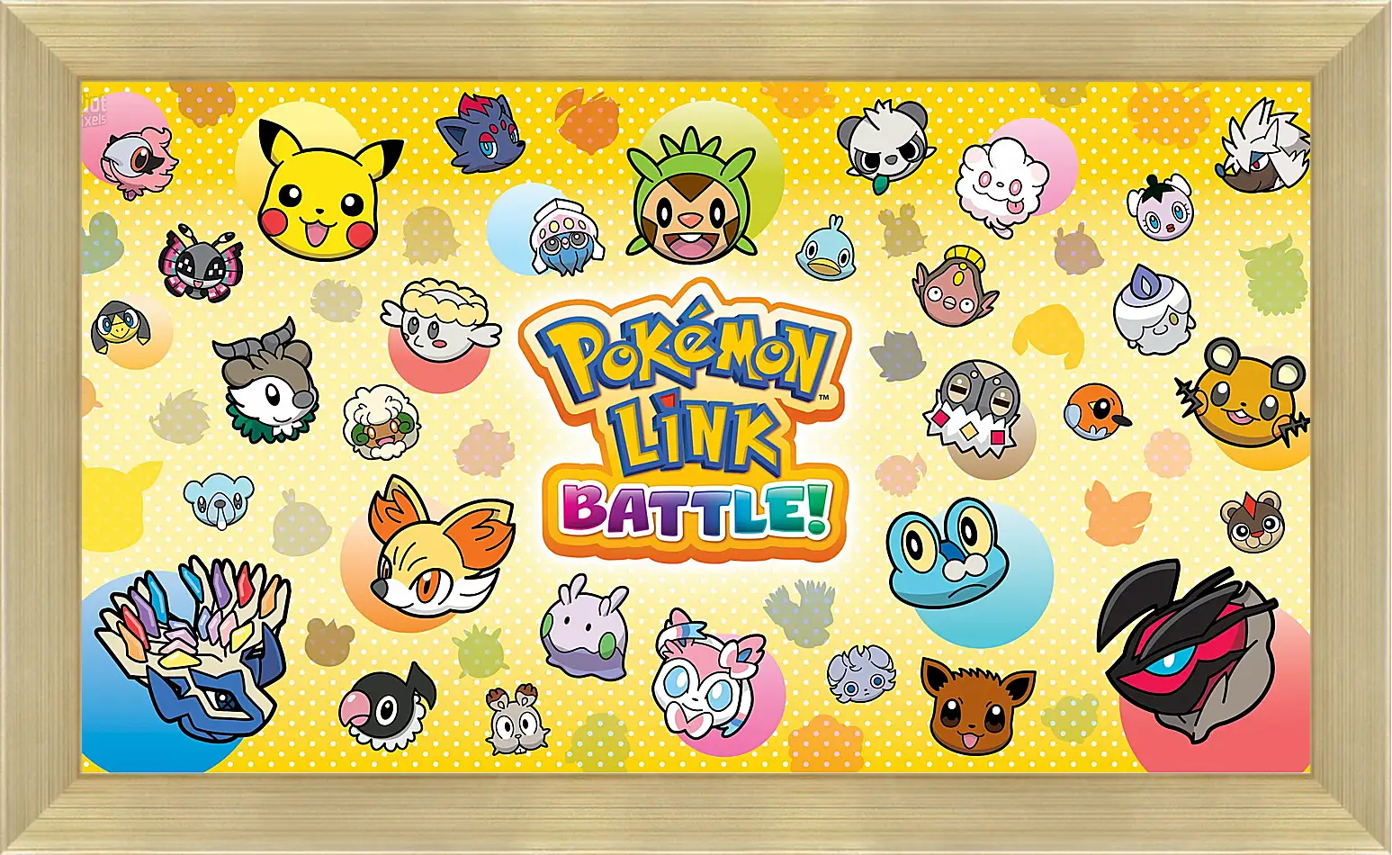 Картина в раме - pokemon battle trozei, puzzle, new
