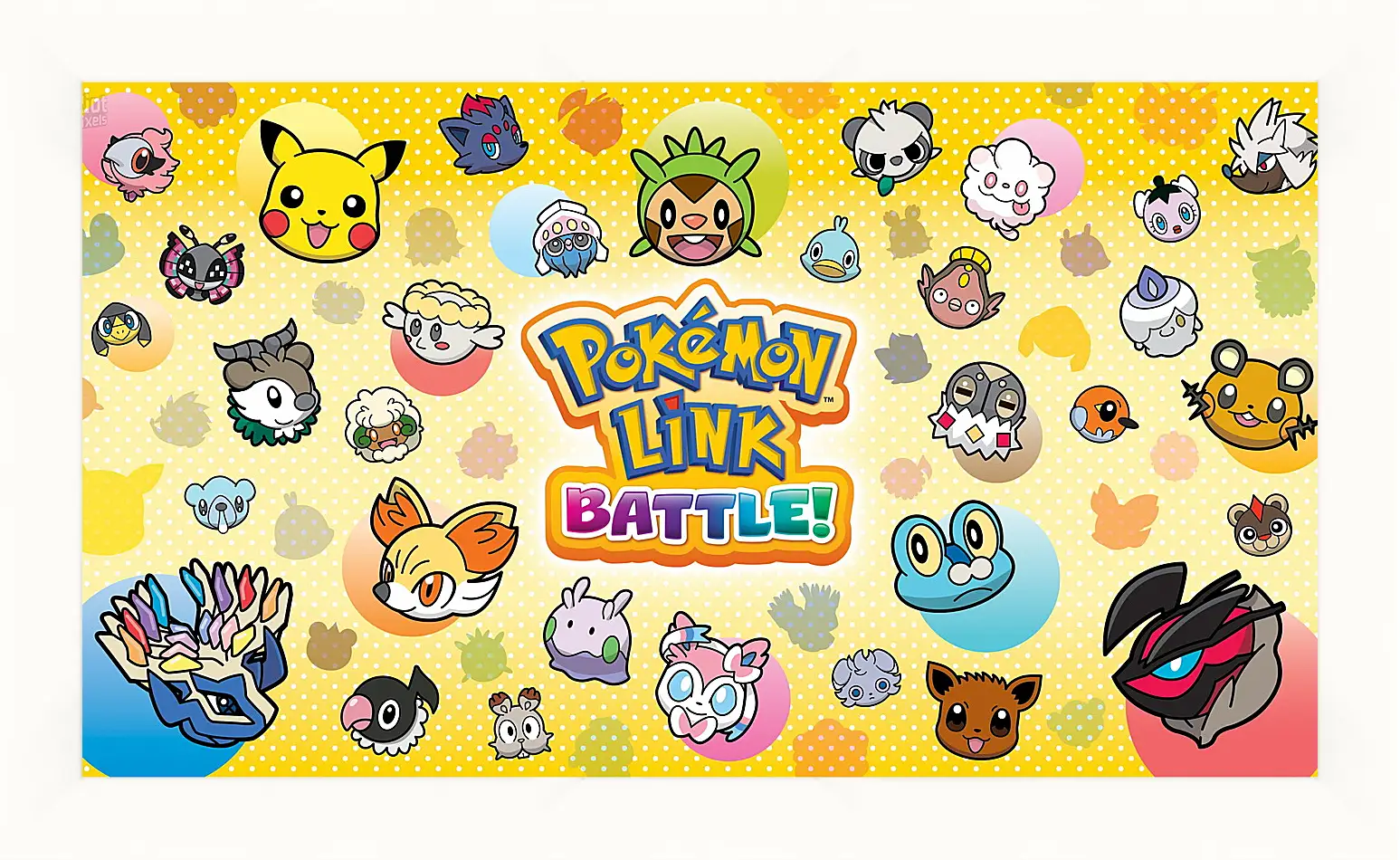 Картина в раме - pokemon battle trozei, puzzle, new
