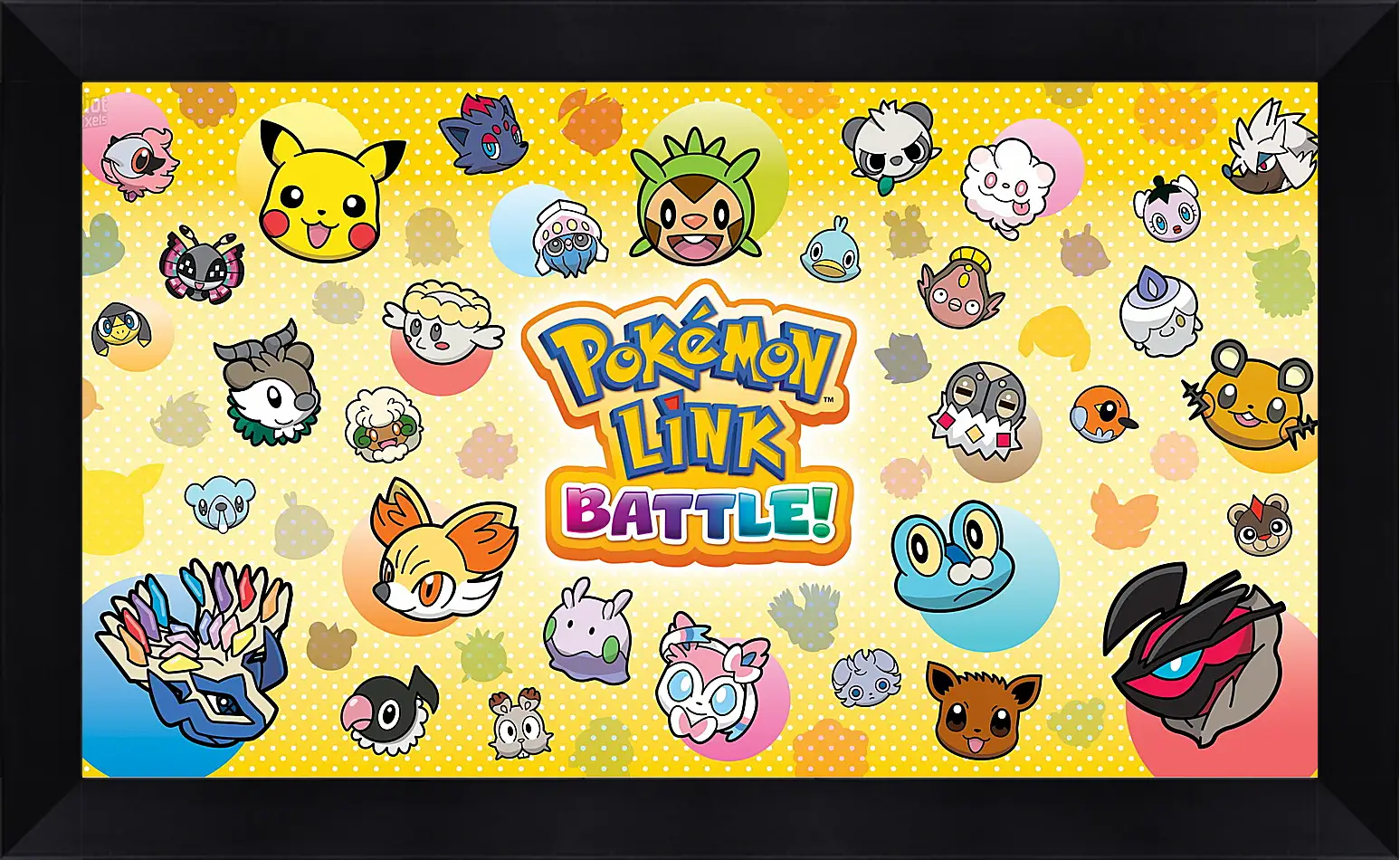 Картина в раме - pokemon battle trozei, puzzle, new
