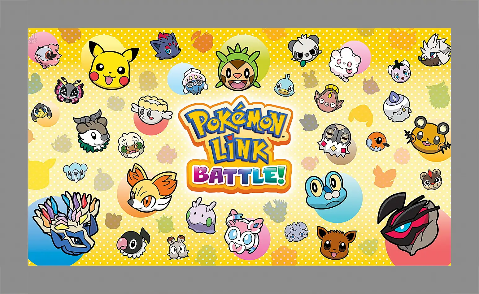 Картина в раме - pokemon battle trozei, puzzle, new
