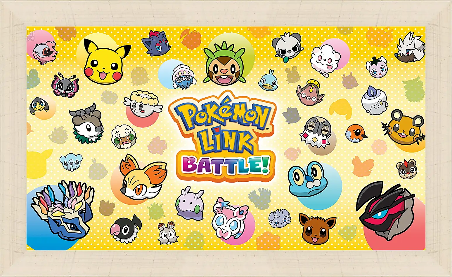 Картина в раме - pokemon battle trozei, puzzle, new
