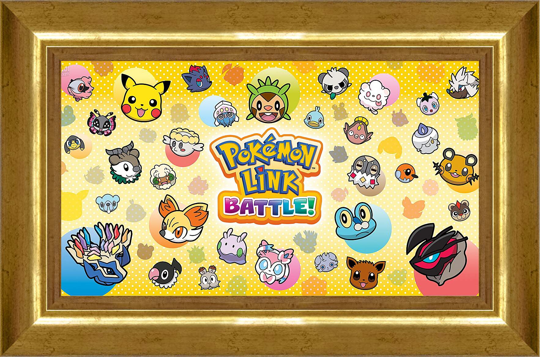 Картина в раме - pokemon battle trozei, puzzle, new
