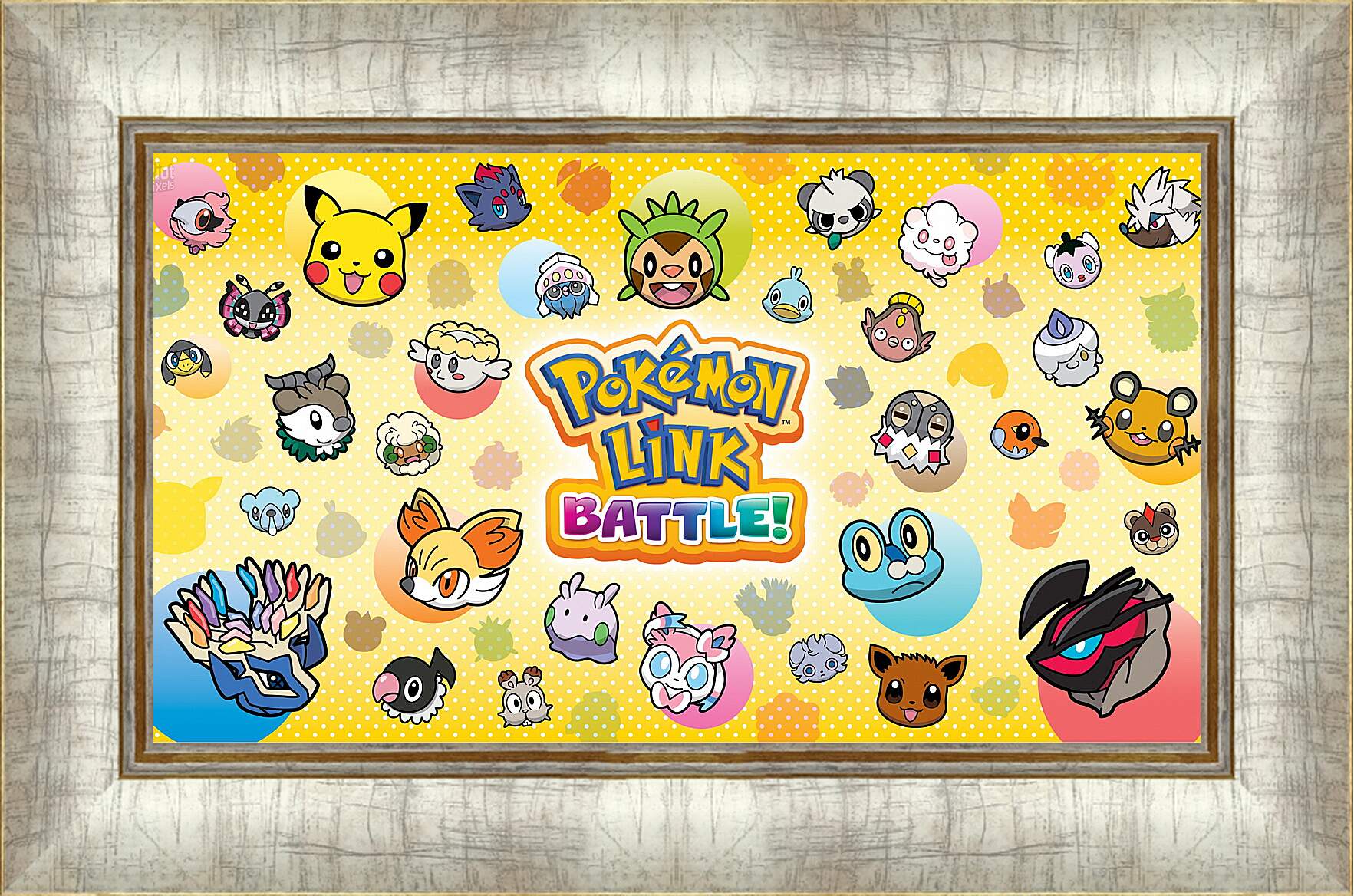 Картина в раме - pokemon battle trozei, puzzle, new
