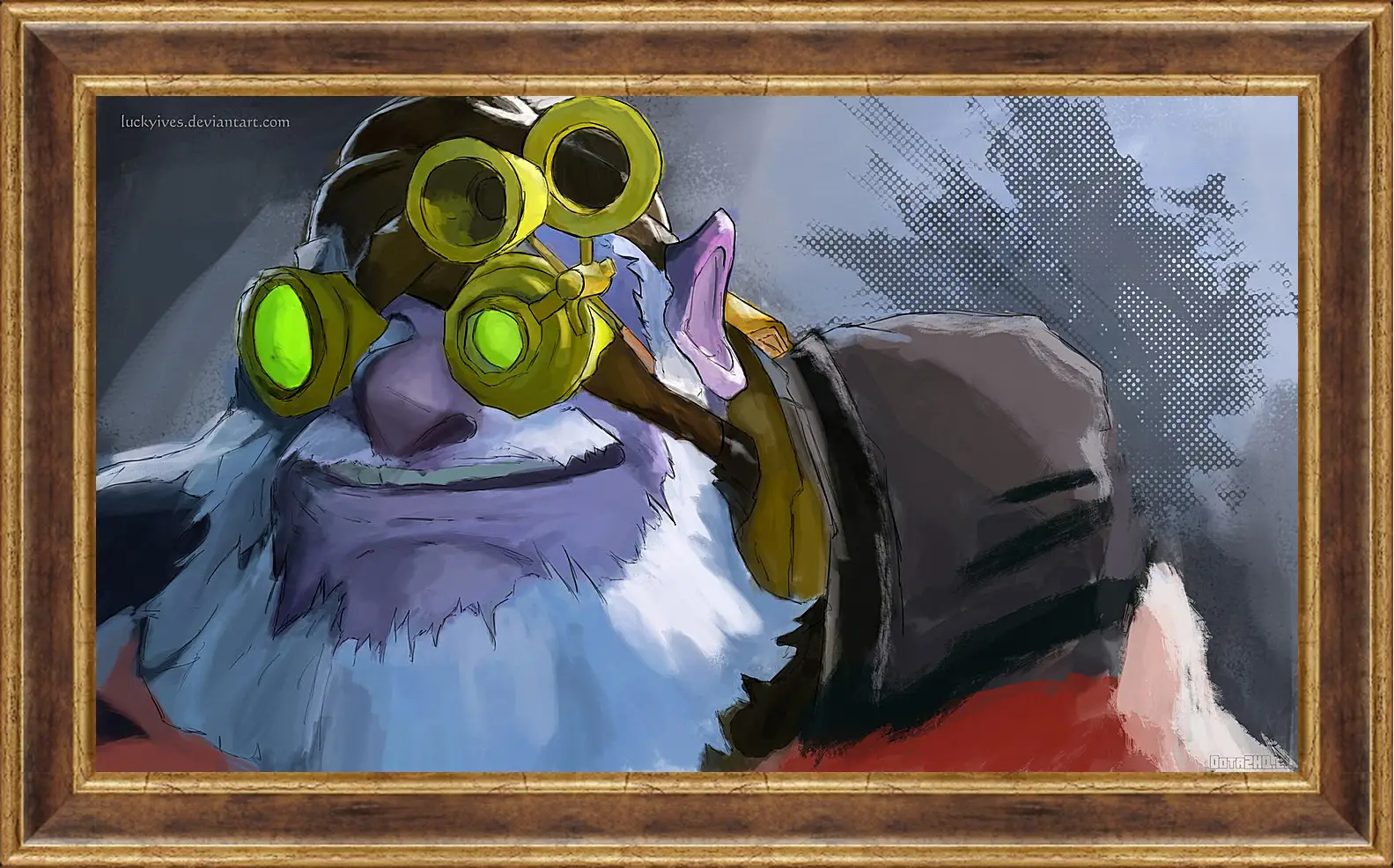 Картина в раме - kardel sharpeye, sniper, dota 2
