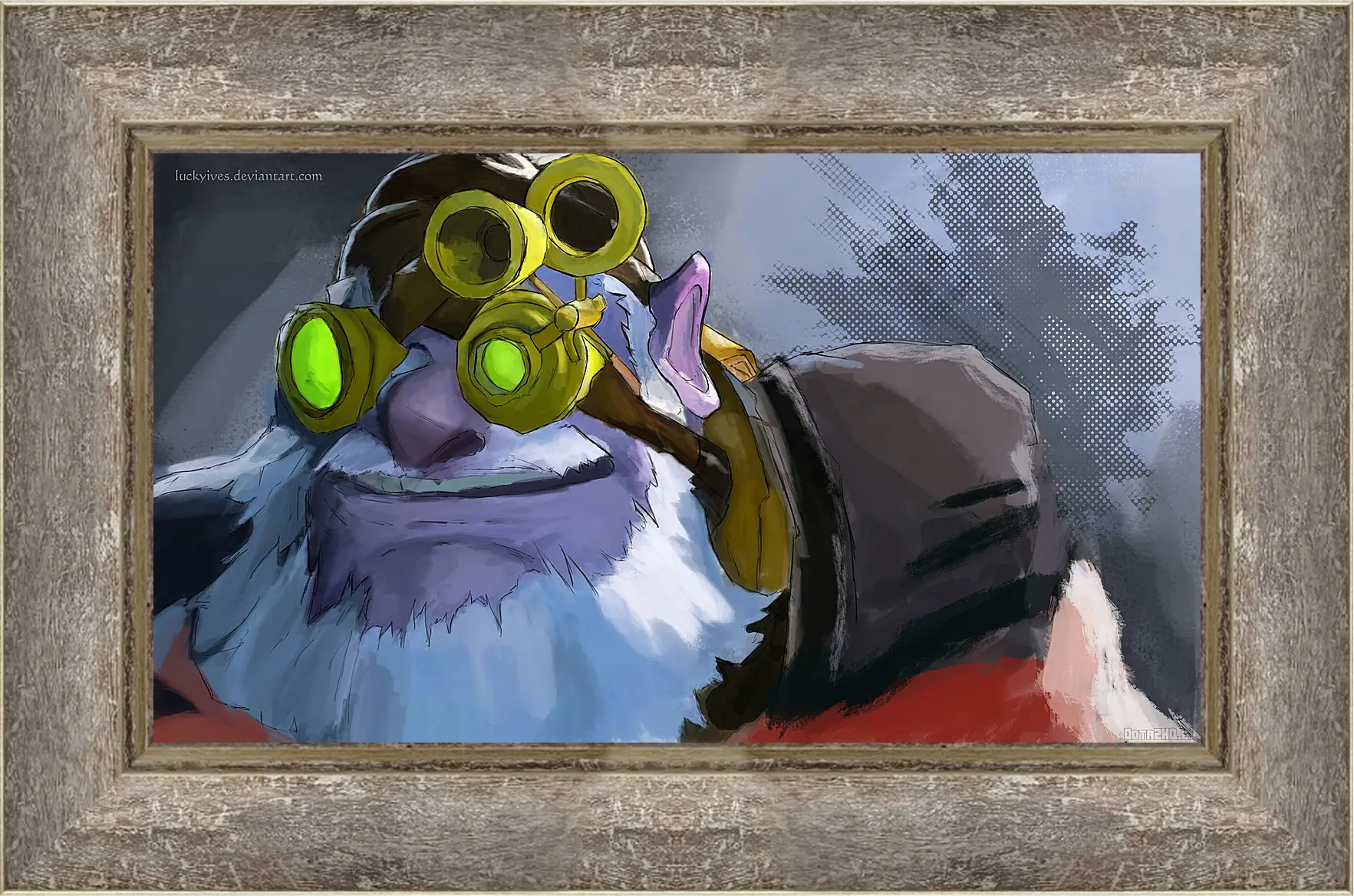 Картина в раме - kardel sharpeye, sniper, dota 2
