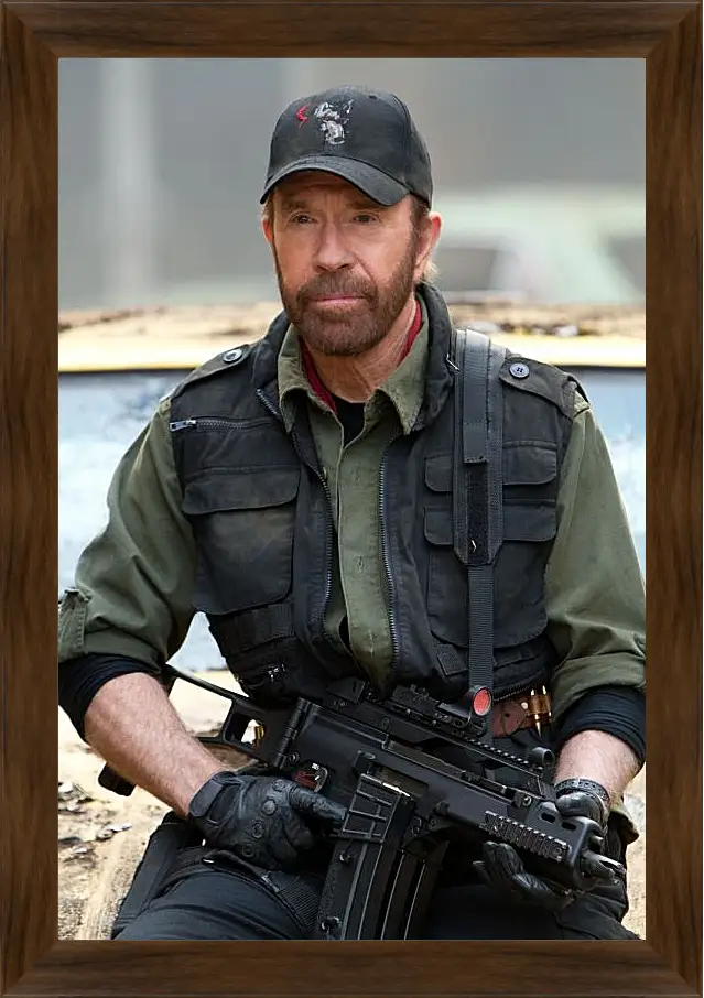 Картина в раме - Чак Норрис. Chuck Norris