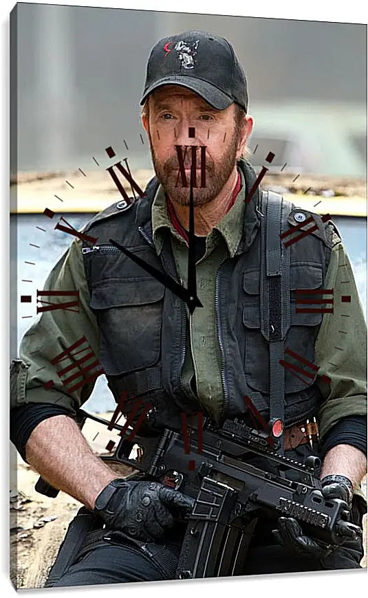 Часы картина - Чак Норрис. Chuck Norris