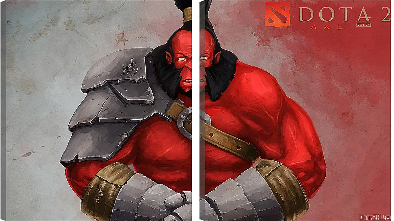 Модульная картина - axe, dota 2, art
