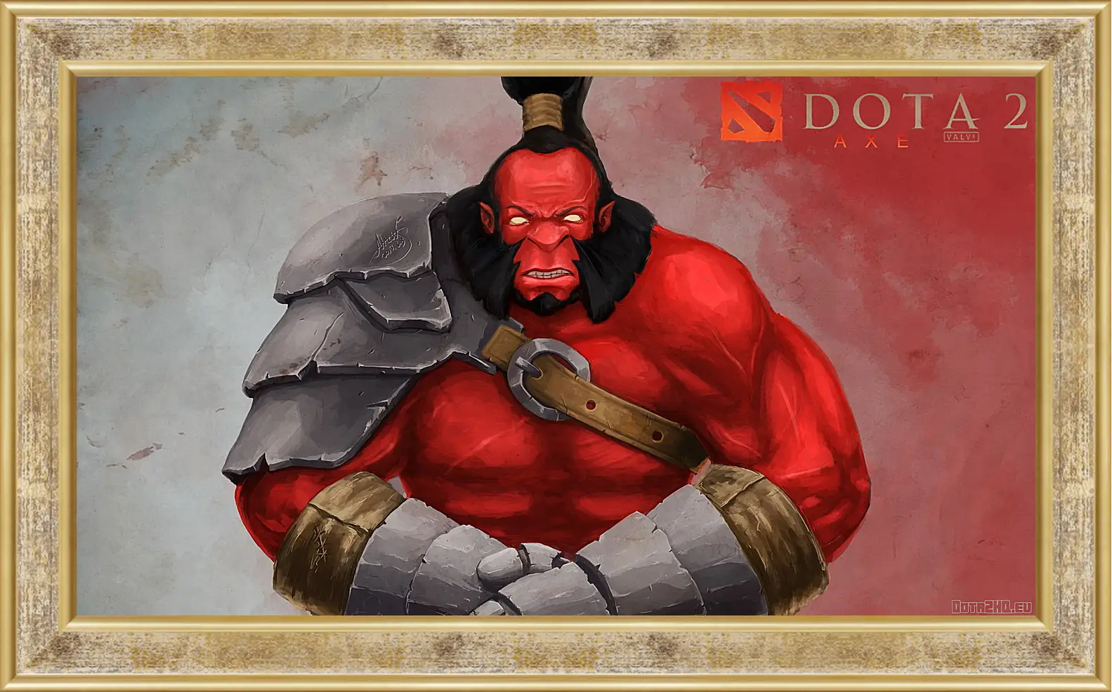 Картина в раме - axe, dota 2, art
