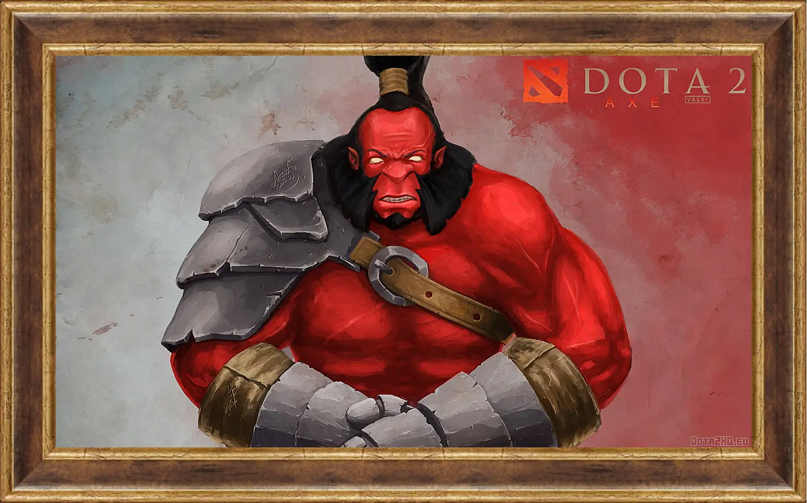 Картина в раме - axe, dota 2, art
