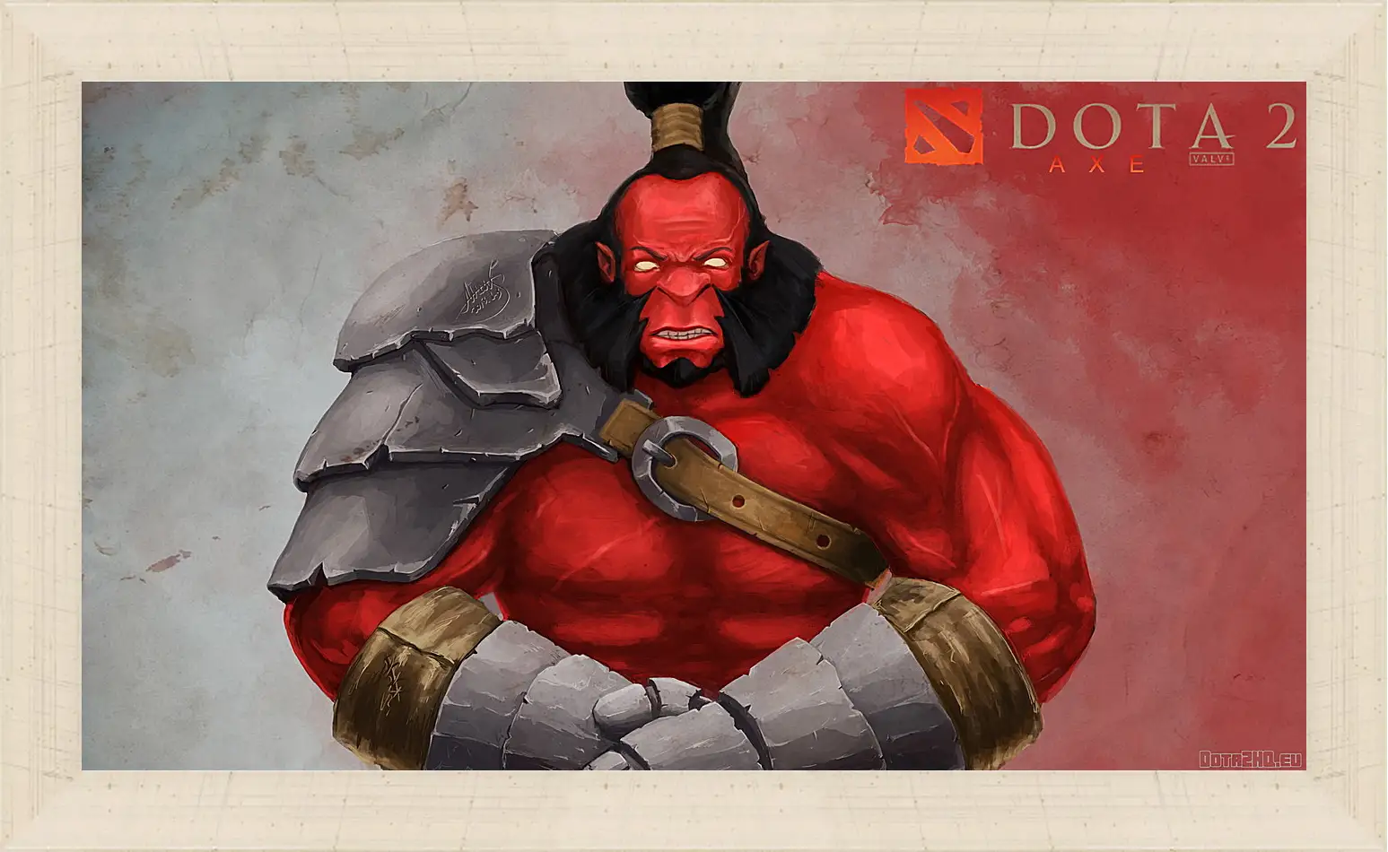 Картина в раме - axe, dota 2, art
