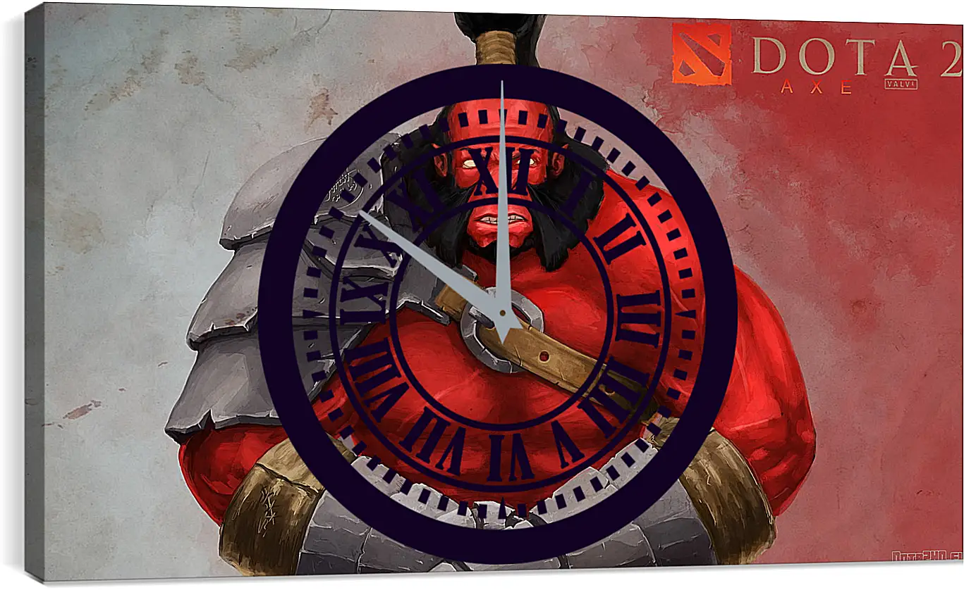 Часы картина - axe, dota 2, art
