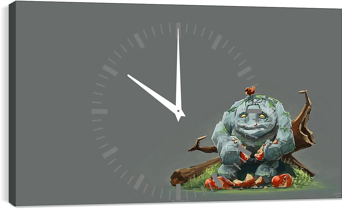 Часы картина - apples, tiny, dota 2
