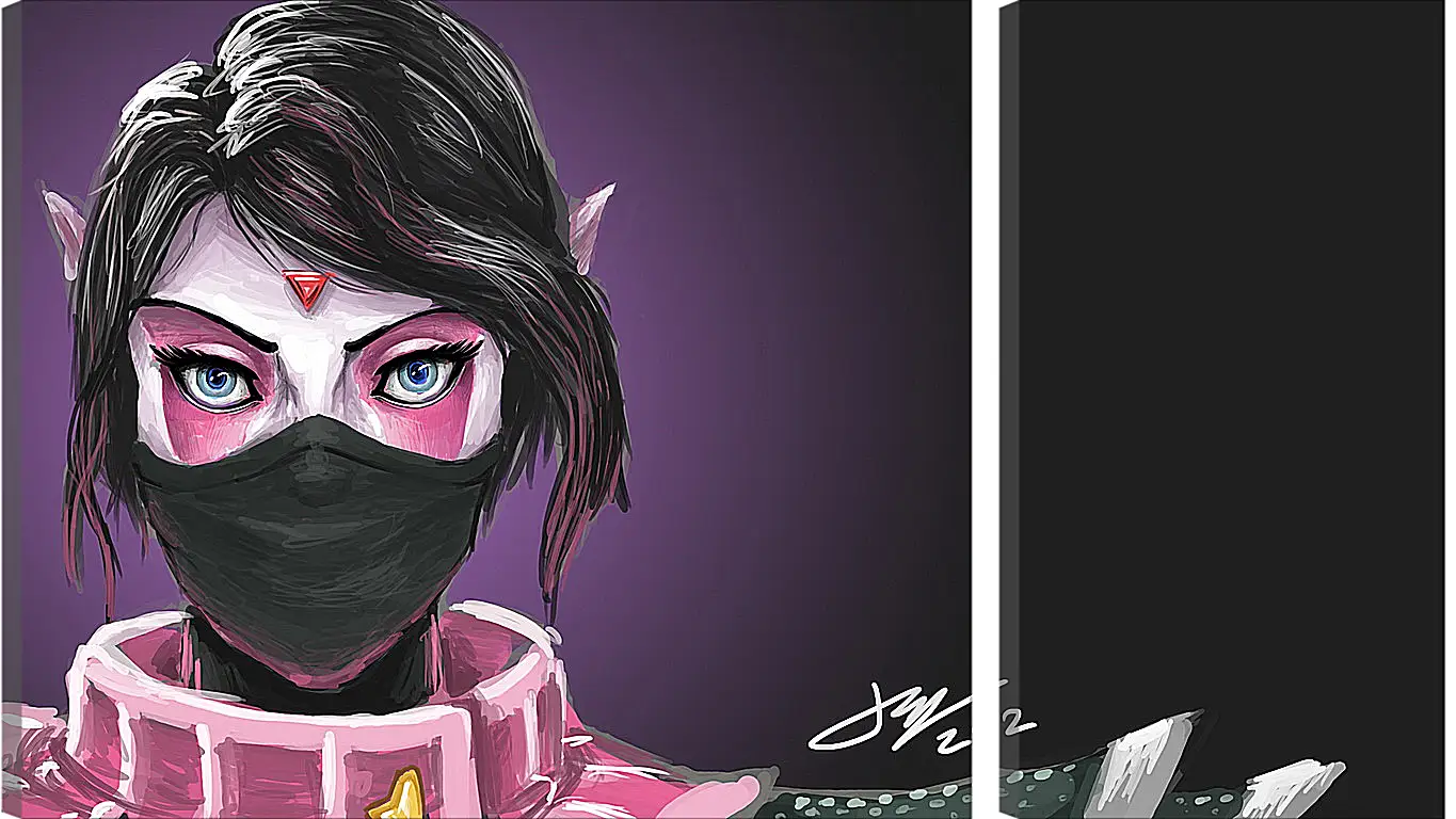 Модульная картина - templar assassin, dota 2, art
