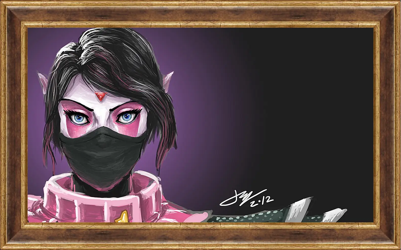 Картина в раме - templar assassin, dota 2, art
