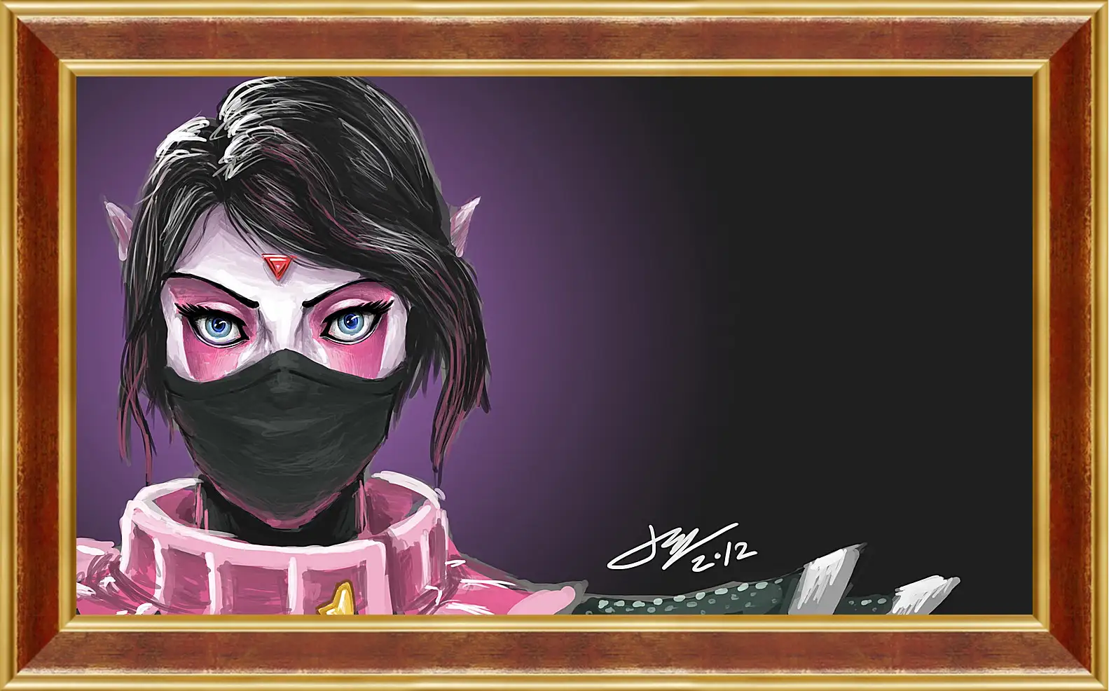 Картина в раме - templar assassin, dota 2, art
