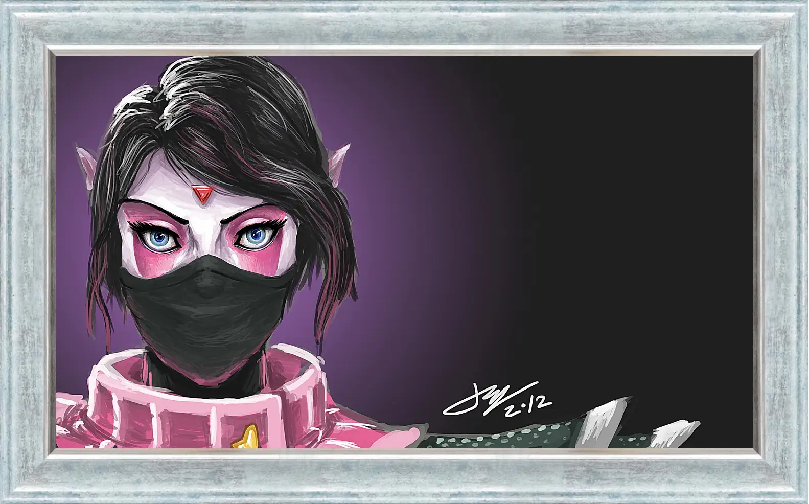 Картина в раме - templar assassin, dota 2, art
